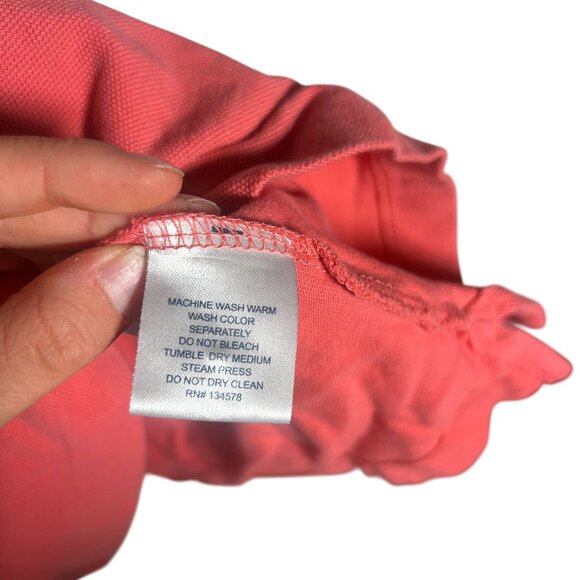 Vineyard Vines Classic Fit Short Sleeve Polo Men's Size Large Salmon Pink in EUC - Picture 3 of 4